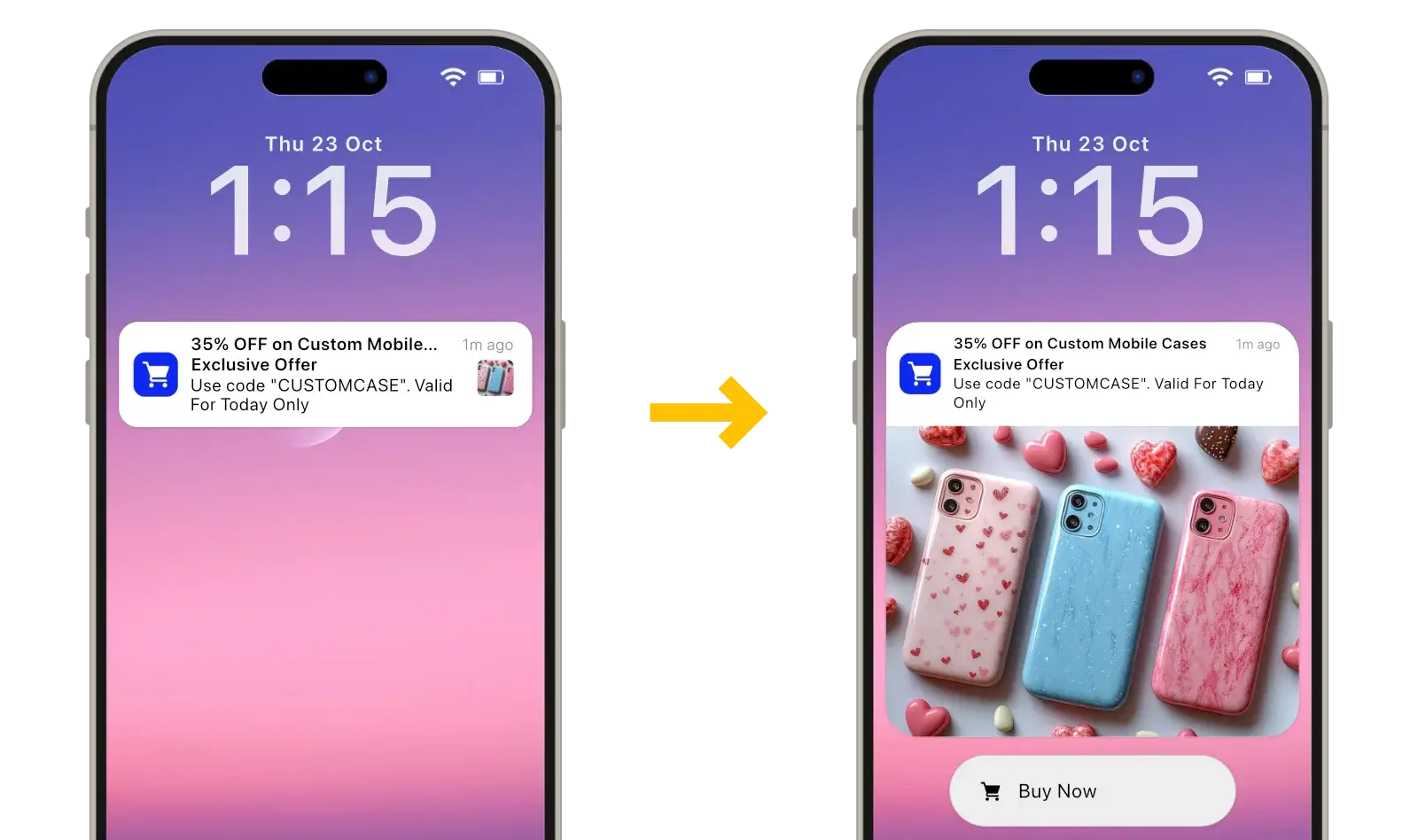 iOS Status Bar Notification Small Icon