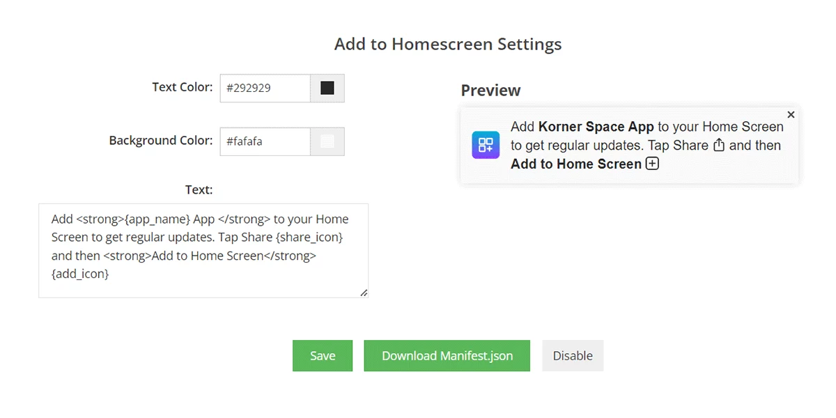 Customize the Add To Home Screen prompt for your web app (PWA)