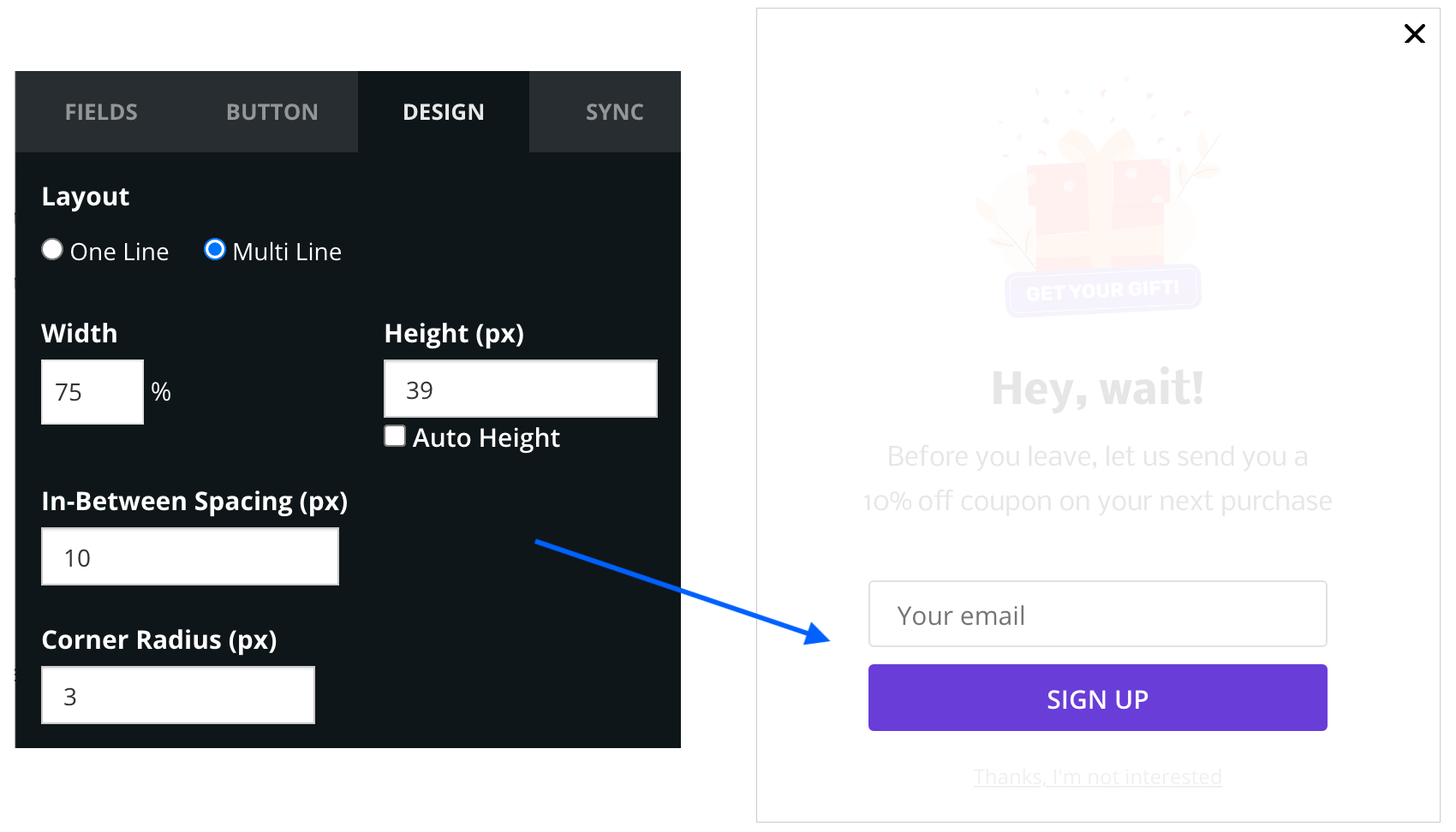 Email Capture Block - PushAlert Onsite Messaging